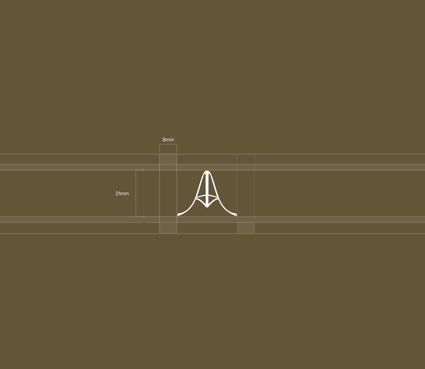 Amour & Mer logo construction grid