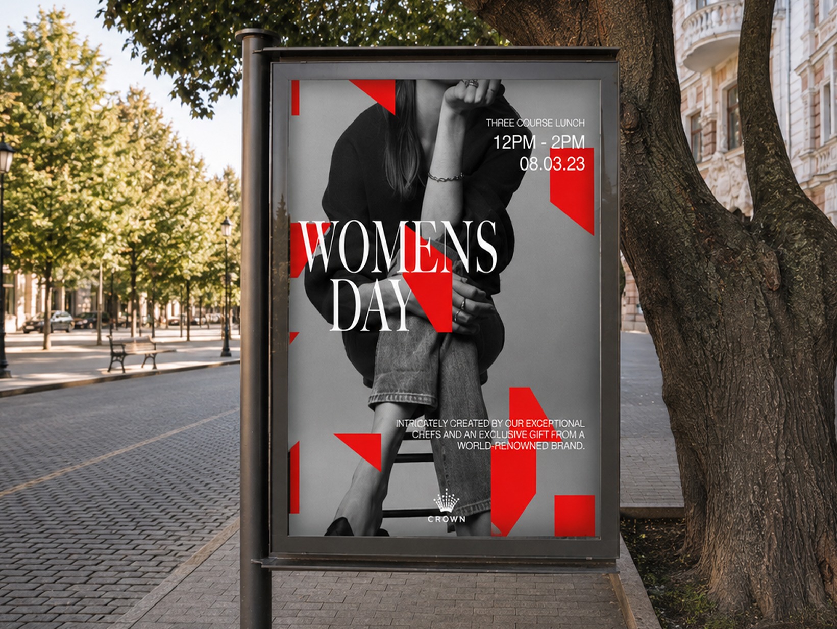 Crown Resorts Women's Day street poster