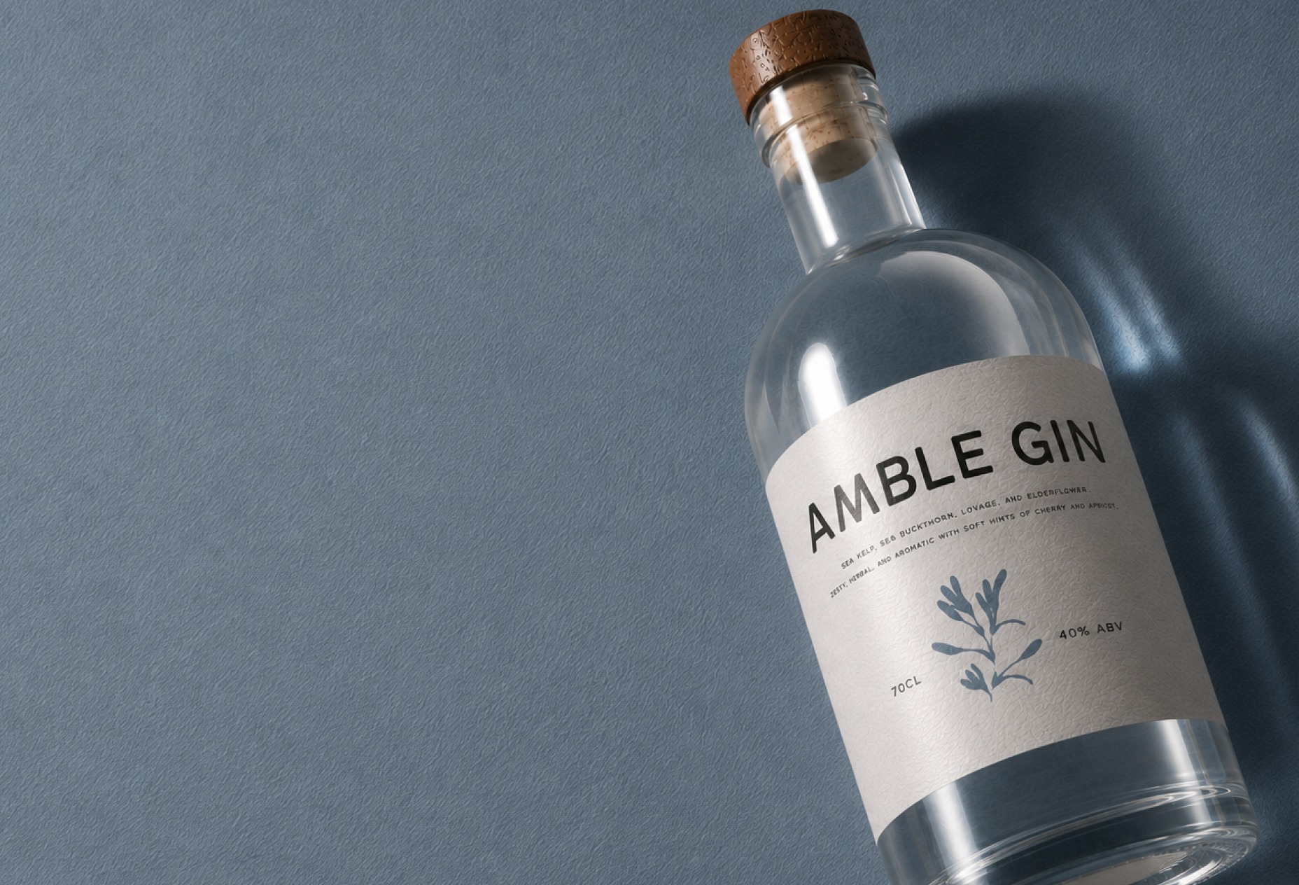 Amble Gin bottle photography