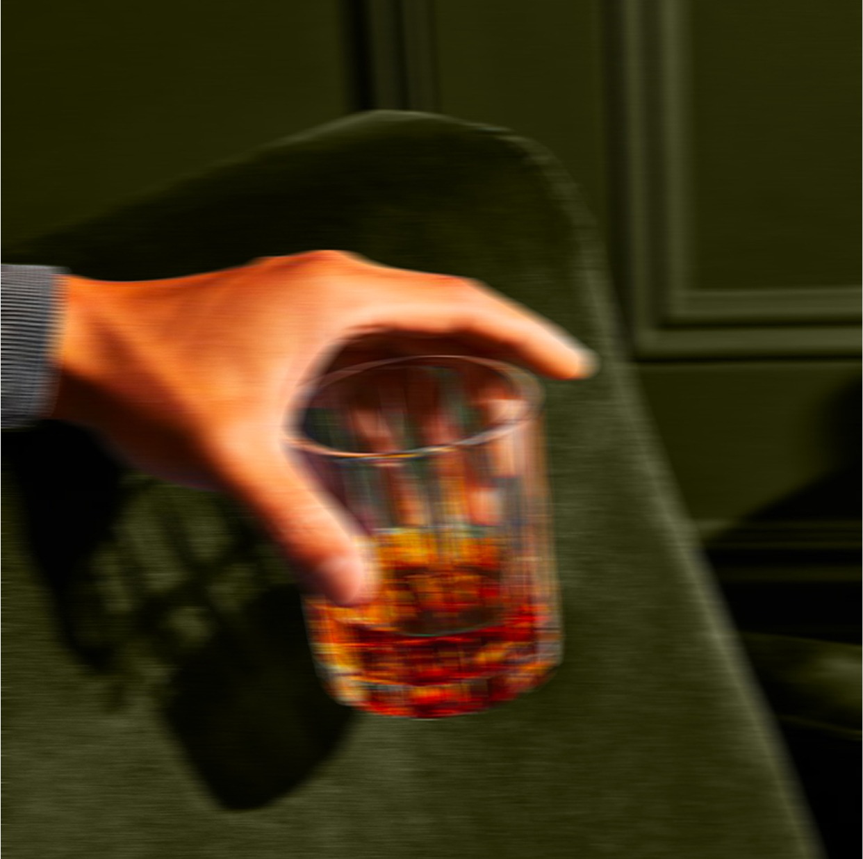 Beaumont brand photography of a hand holding a drink