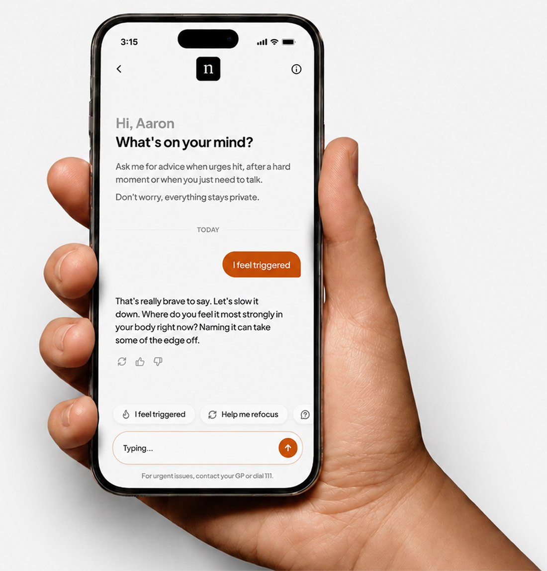 Norm companion app on phone