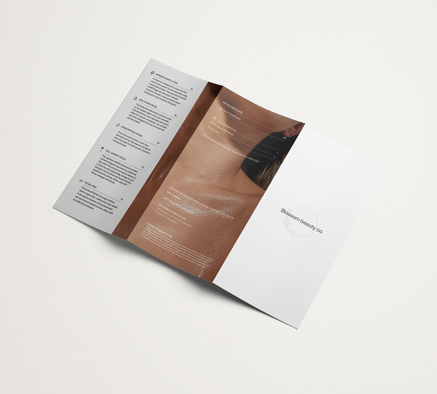 Blossom Beauty brand packaging